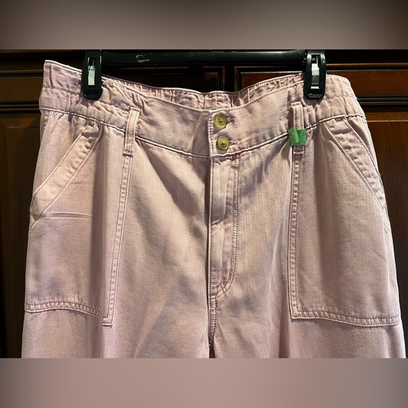 American Eagle Outfitters Pink Lightweight Jeans Gathered Back Waist - 16 - Picture 2 of 7